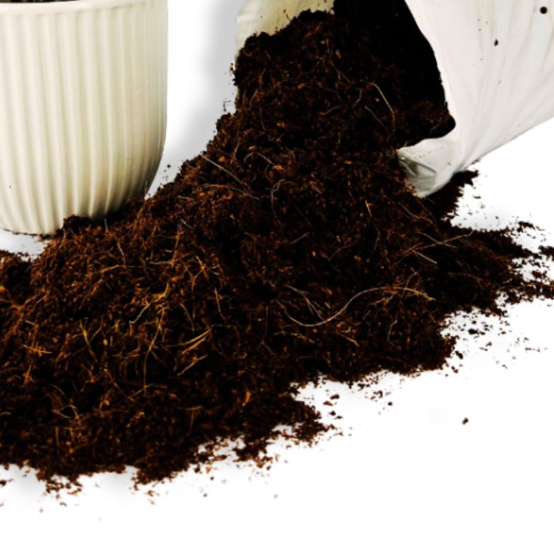 Coco Craft - Wet natural coco peat plant soil 8L